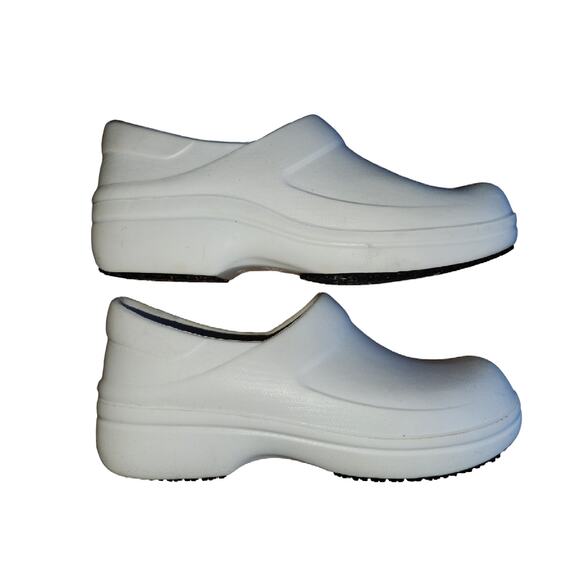 Crocs Neira White Clogs Nursing Shoes Professional Size 9 - Picture 4 of 5